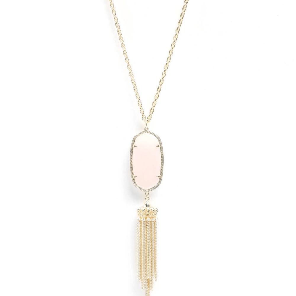 NEW Kendra Scott Rayne rose quartz necklace